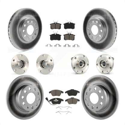 [Avant + Arrière] Kit d'ensemble roulement de roue et moyeu pour 2014 Volkswagen Beetle Base Highline Comfortline avec 2.5L avec 272mm Diameter Rotor KBB-120742 par Transit Auto