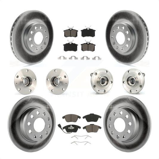 [Avant + Arrière] Kit d'ensemble roulement de roue et moyeu pour 2014 Volkswagen Beetle Base Highline Comfortline avec 2.5L avec 272mm Diameter Rotor KBB-120742 par Transit Auto