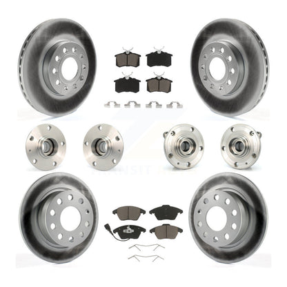 [Avant + Arrière] Kit d'ensemble roulement de roue et moyeu pour 2014 Volkswagen Beetle Base Highline Comfortline avec 2.5L avec 253mm Diameter Rotor KBB-120743