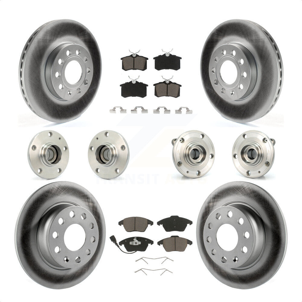 [Avant + Arrière] Kit d'ensemble roulement de roue et moyeu pour 2014 Volkswagen Beetle Sportline avec 2.0L avec 272mm Diameter Rotor KBB-120744 par Transit Auto