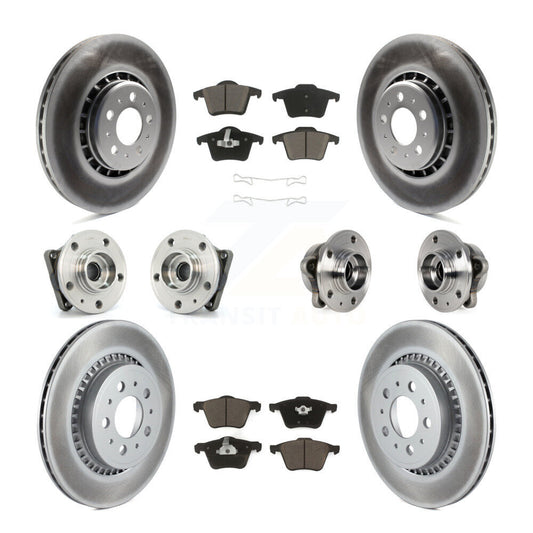 [Avant + Arrière] Kit d'ensemble roulement de roue et moyeu pour 2008-2014 Volvo XC90 AWD avec 336mm Diameter Rotor KBB-120747