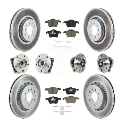 [Avant + Arrière] Kit d'ensemble roulement de roue et moyeu pour 2008-2014 Volvo XC90 AWD avec 316mm Diameter Rotor KBB-120748