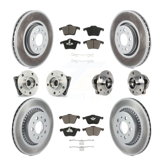 [Avant + Arrière] Kit d'ensemble roulement de roue et moyeu pour 2008-2014 Volvo XC90 AWD avec 316mm Diameter Rotor KBB-120748