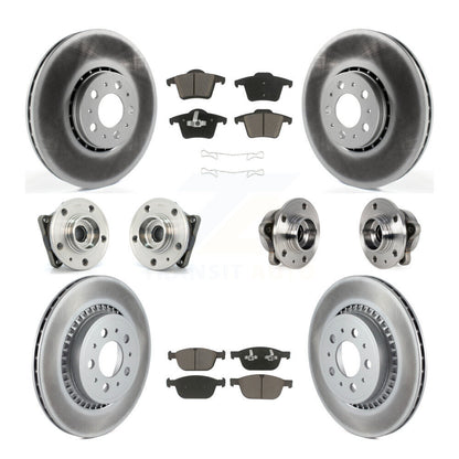 [Avant + Arrière] Kit d'ensemble roulement de roue et moyeu pour 2008-2014 Volvo XC90 AWD avec 328mm Diameter Rotor KBB-120749