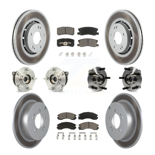 [Avant + Arrière] Kit d'ensemble roulement de roue et moyeu pour 2010-2011 Mitsubishi Lancer Ralliart Sportback avec AWD KBB-120756
