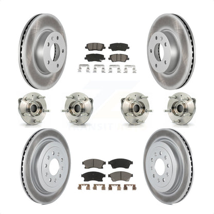 [Avant + Arrière] Kit d'ensemble roulement de roue et moyeu pour 2013-2015 Cadillac ATS AWD avec 300mm Diameter Rotor KBB-120758 par Transit Auto