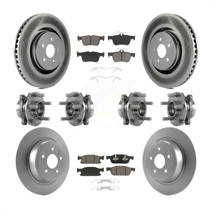 [Avant + Arrière] Kit d'ensemble roulement de roue et moyeu pour 2017 Lincoln MKX AWD avec 14mm Wheel Lugs KBB-120760 par Transit Auto