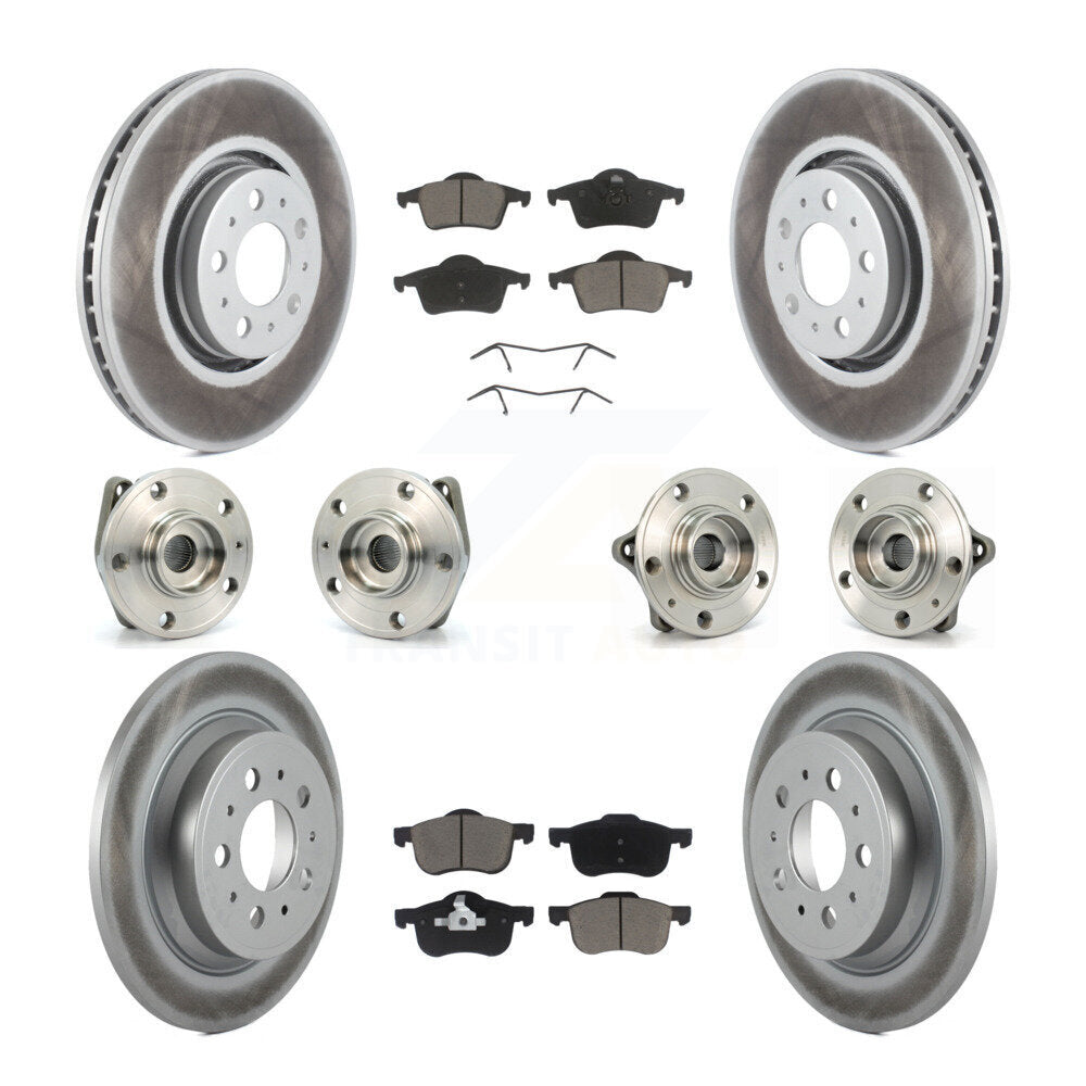 [Avant + Arrière] Kit d'ensemble roulement de roue et moyeu pour 2008 Volvo S60 AWD avec 316mm Diameter Rotor KBB-120769