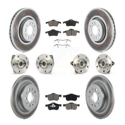 [Avant + Arrière] Kit d'ensemble roulement de roue et moyeu pour 2008 Volvo S60 AWD avec 316mm Diameter Rotor KBB-120769