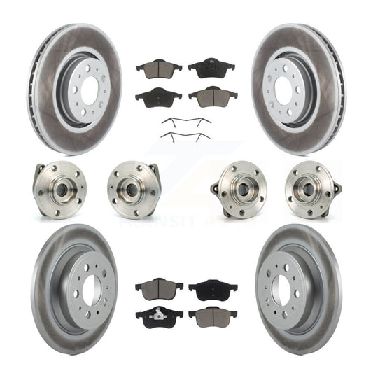[Avant + Arrière] Kit d'ensemble roulement de roue et moyeu pour 2008 Volvo S60 AWD avec 316mm Diameter Rotor KBB-120769