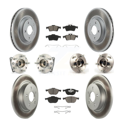 [Avant + Arrière] Kit d'ensemble roulement de roue et moyeu pour 2005-2010 Volvo S40 V50 avec 300mm Diameter Rotor AWD KBB-120773