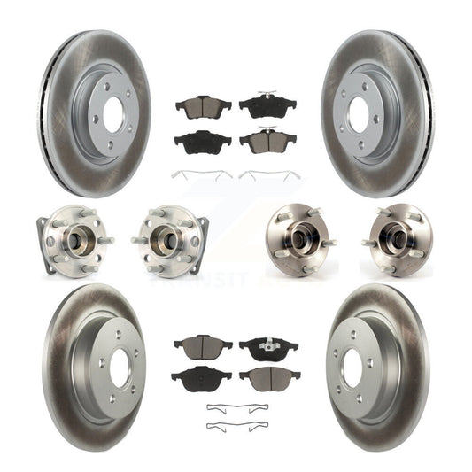 [Avant + Arrière] Kit d'ensemble roulement de roue et moyeu pour 2005-2010 Volvo S40 V50 avec 300mm Diameter Rotor AWD KBB-120773
