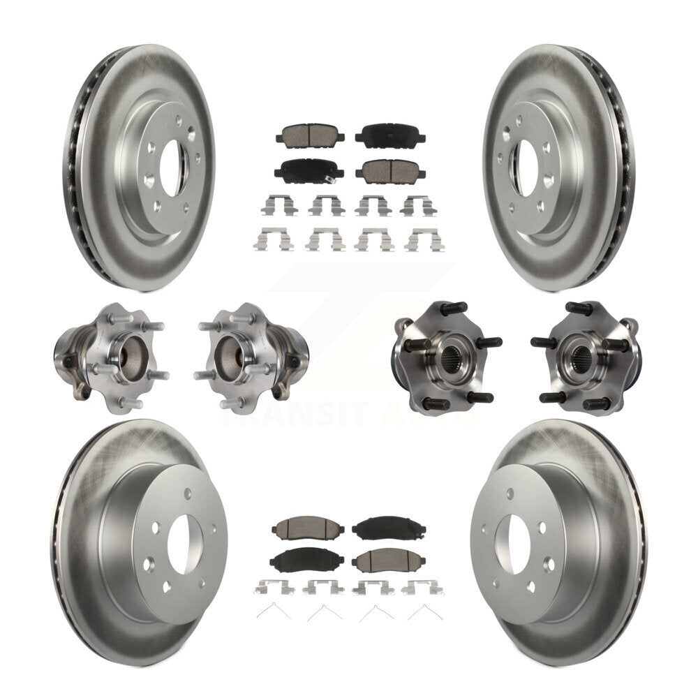 [Avant + Arrière] Kit d'ensemble roulement de roue et moyeu pour 2015 Nissan LEAF Vehicles Manufactured In Japan KBB-120786