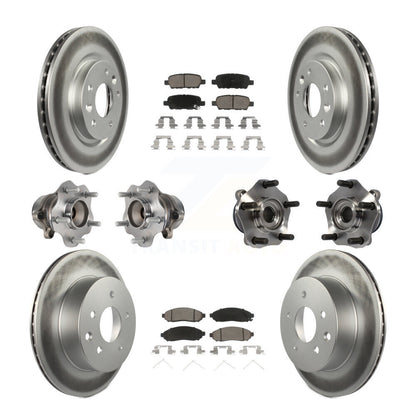 [Avant + Arrière] Kit d'ensemble roulement de roue et moyeu pour 2015 Nissan LEAF Vehicles Manufactured In Japan KBB-120786