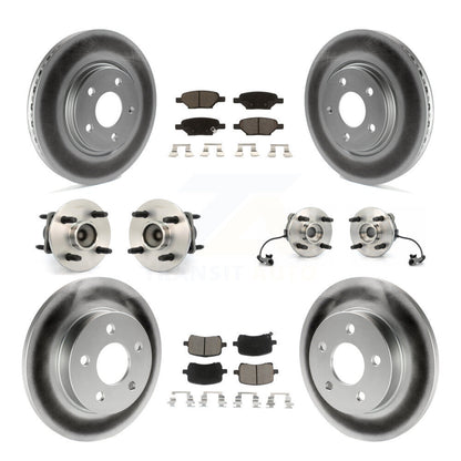 [Avant + Arrière] Kit d'ensemble roulement de roue et moyeu pour 2004-2007 Saturn Ion Supercharged avec 4-Wheel ABS avec 4 Lug Wheels KBB-120792
