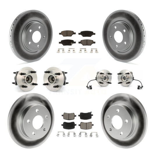 [Avant + Arrière] Kit d'ensemble roulement de roue et moyeu pour 2004-2007 Saturn Ion Supercharged avec 4-Wheel ABS avec 4 Lug Wheels KBB-120792