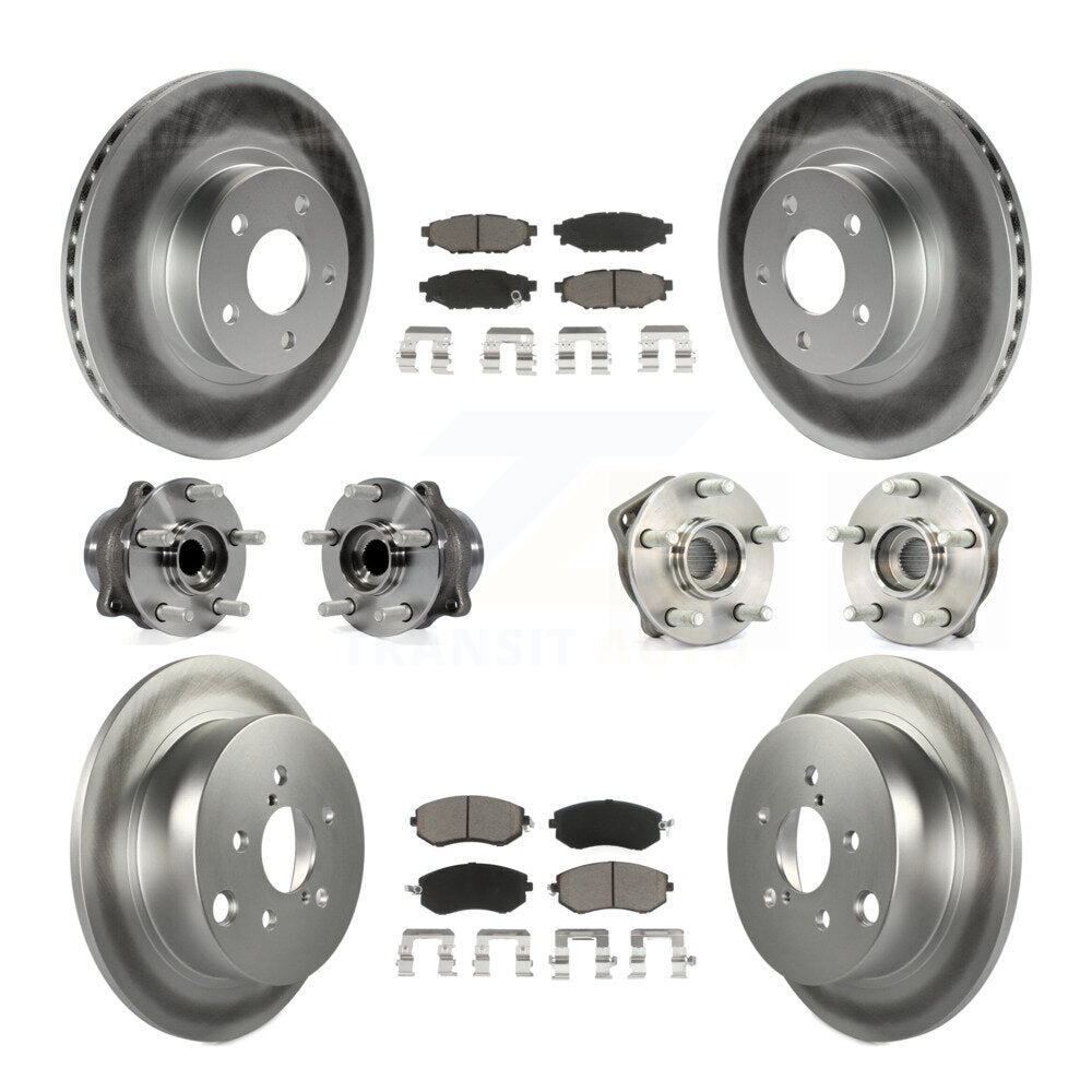 [Avant + Arrière] Kit d'ensemble roulement de roue et moyeu pour 2012-2013 Subaru Impreza Limited Base Premium KBB-120798