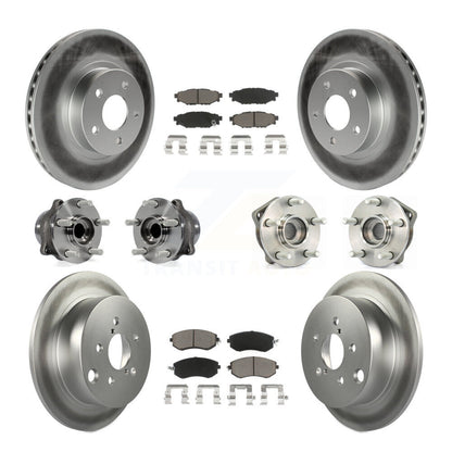 [Avant + Arrière] Kit d'ensemble roulement de roue et moyeu pour 2012-2013 Subaru Impreza Limited Base Premium KBB-120798