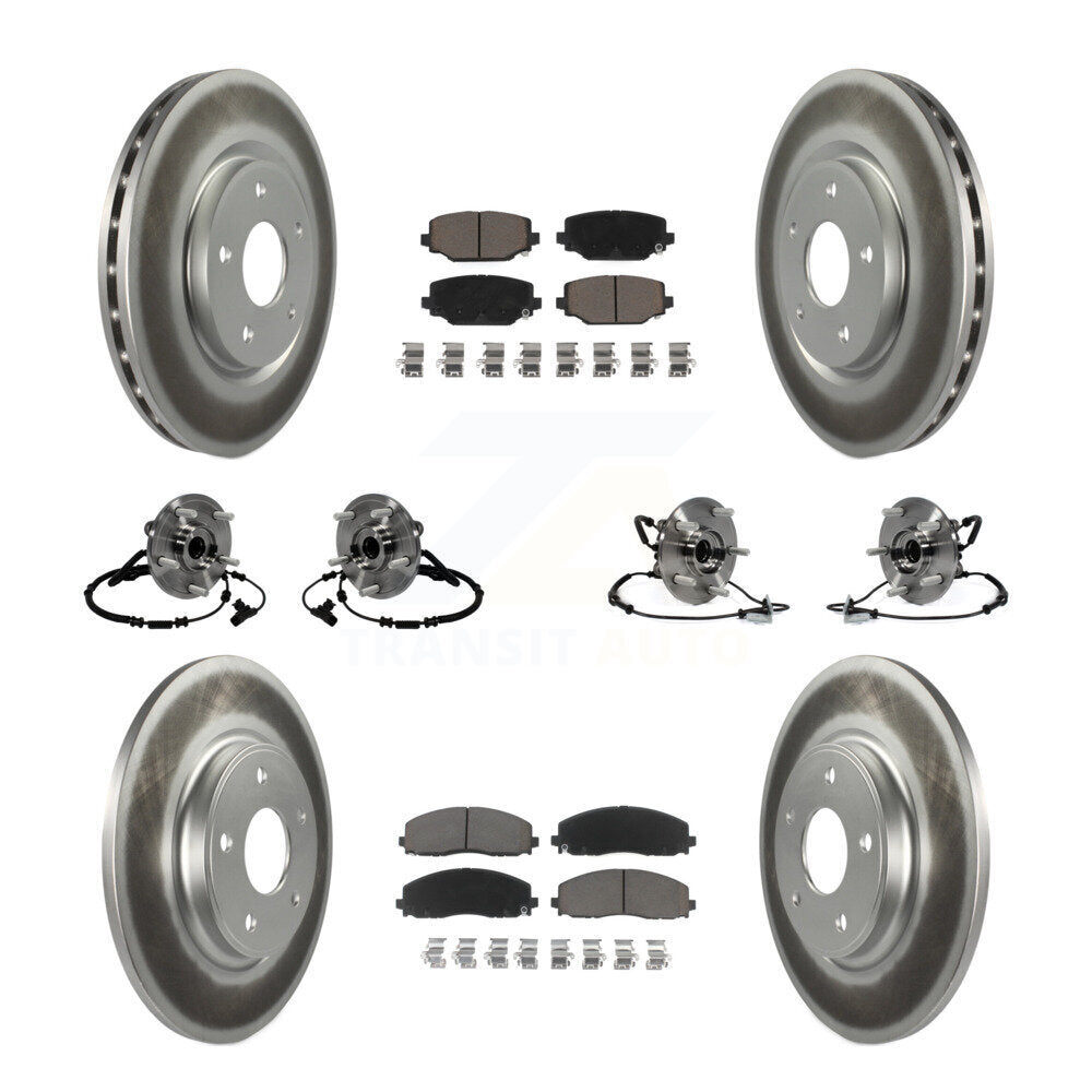 [Avant + Arrière] Kit d'ensemble roulement de roue et moyeu pour Dodge Grand Caravan Chrysler Town & Country Ram C/V Volkswagen Routan KBB-120820