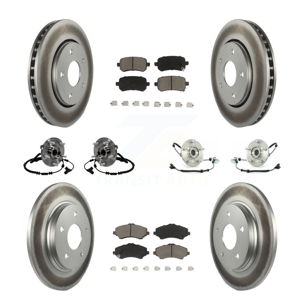 [Avant + Arrière] Kit d'ensemble roulement de roue et moyeu pour 2012 Volkswagen Routan avec Single Piston Caliper KBB-120821