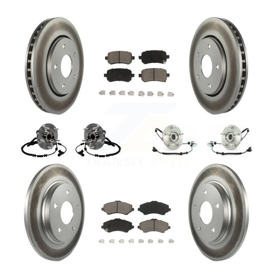 [Avant + Arrière] Kit d'ensemble roulement de roue et moyeu pour 2012 Volkswagen Routan avec Single Piston Caliper KBB-120821
