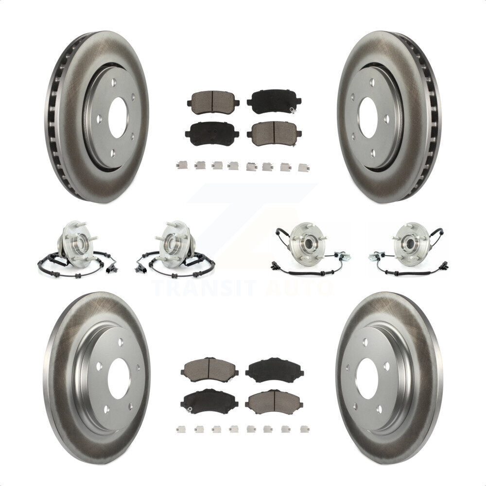 [Avant + Arrière] Kit d'ensemble roulement de roue et moyeu pour Chrysler Town & Country Dodge Grand Caravan Volkswagen Routan KBB-120823 par Transit Auto