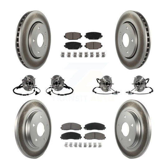 [Avant + Arrière] Kit d'ensemble roulement de roue et moyeu pour 2017-2018 Dodge Grand Caravan avec Single Piston Caliper KBB-120825