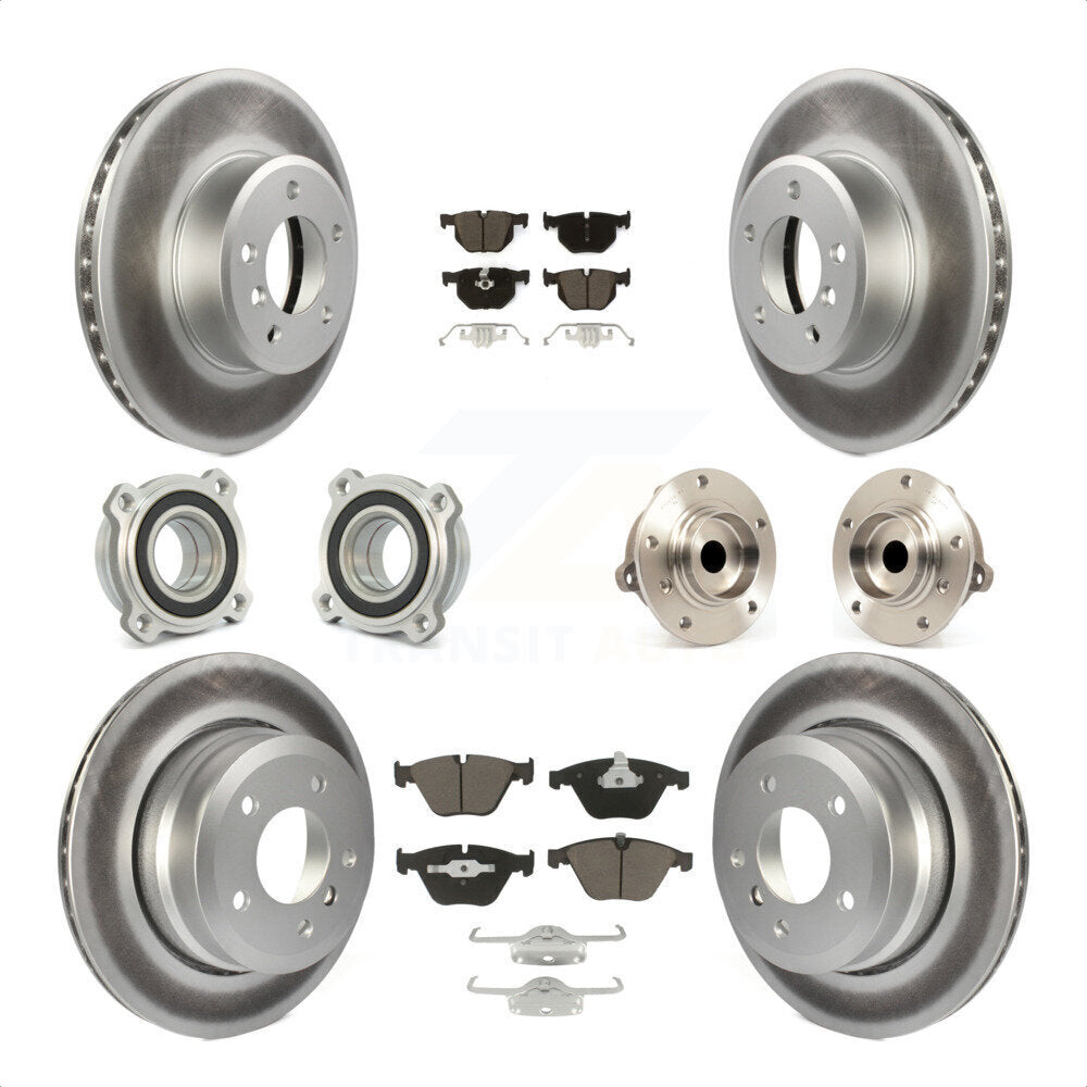 [Avant + Arrière] Kit d'ensemble roulement de roue et moyeu pour 2010 BMW 528i KBB-120827 par Transit Auto