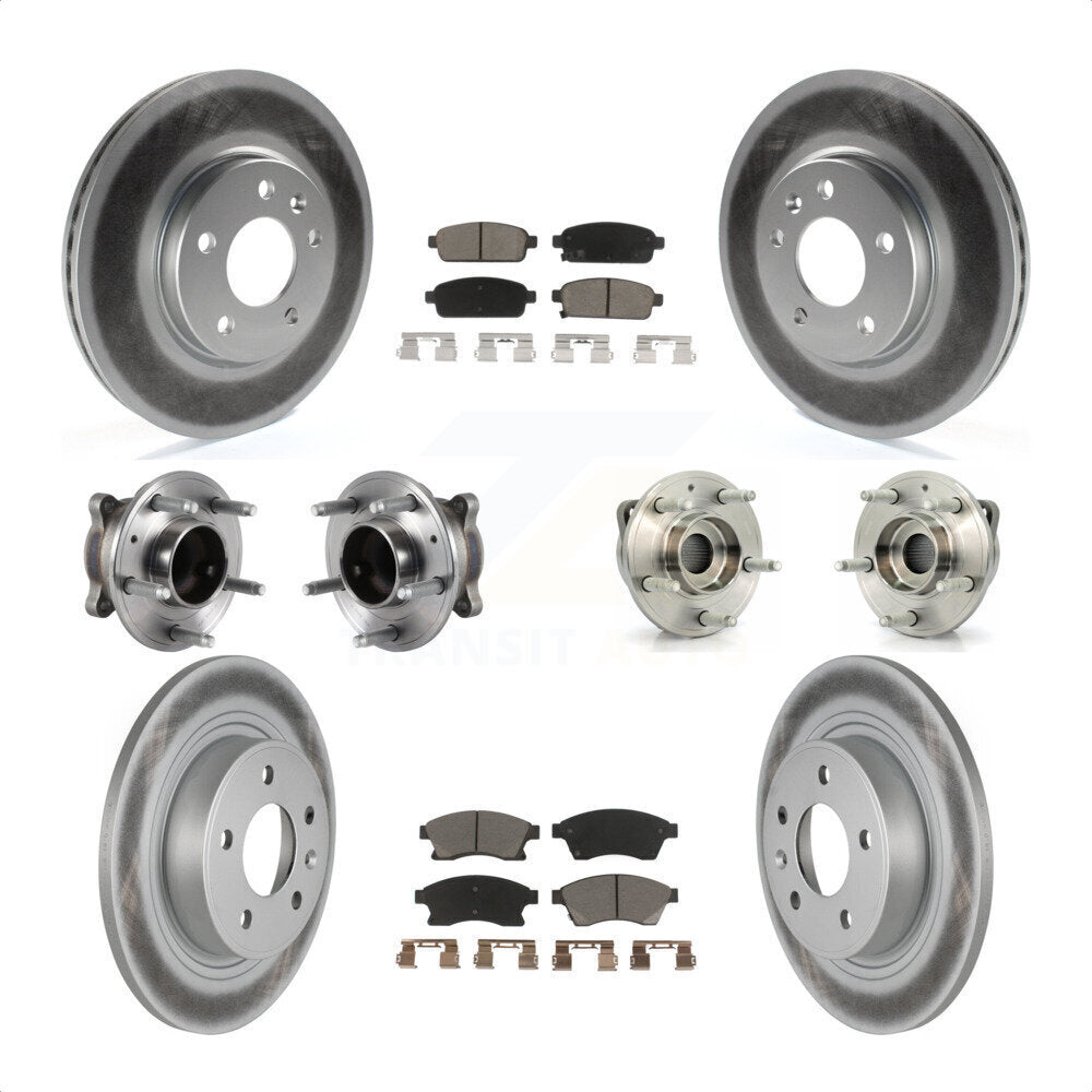 [Avant + Arrière] Kit d'ensemble roulement de roue et moyeu pour Chevrolet Cruze Buick Verano Volt KBB-120829 par Transit Auto