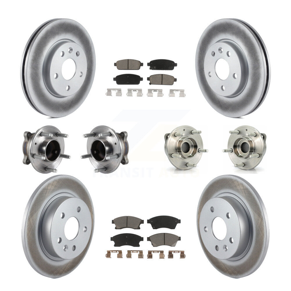 [Avant + Arrière] Kit d'ensemble roulement de roue et moyeu pour 2014-2015 Chevrolet Cruze GAS engine avec 16" Factory Wheels KBB-120830