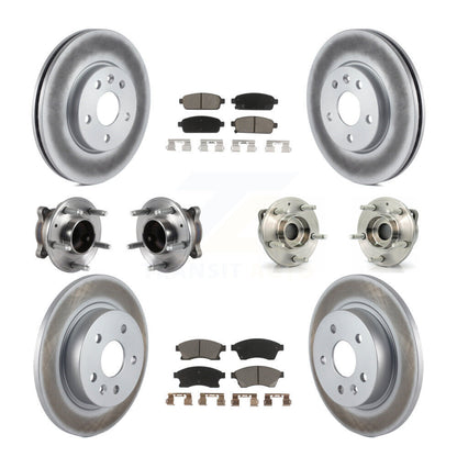 [Avant + Arrière] Kit d'ensemble roulement de roue et moyeu pour 2014-2015 Chevrolet Cruze GAS engine avec 16" Factory Wheels KBB-120830
