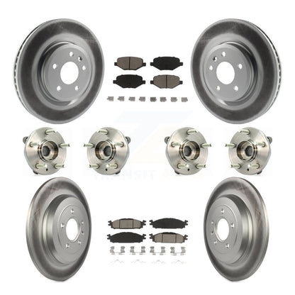[Avant + Arrière] Kit d'ensemble roulement de roue et moyeu pour Ford Taurus Flex Lincoln MKT MKS KBB-120832