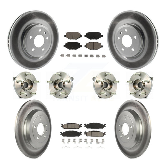 [Avant + Arrière] Kit d'ensemble roulement de roue et moyeu pour Ford Taurus Flex Lincoln MKT MKS KBB-120832