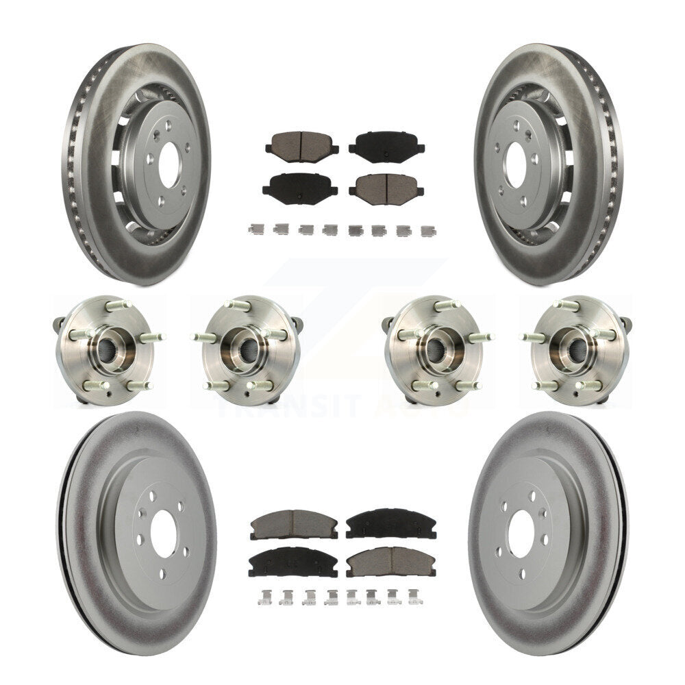 [Avant + Arrière] Kit d'ensemble roulement de roue et moyeu pour Lincoln MKS Ford Flex Taurus MKT KBB-120833