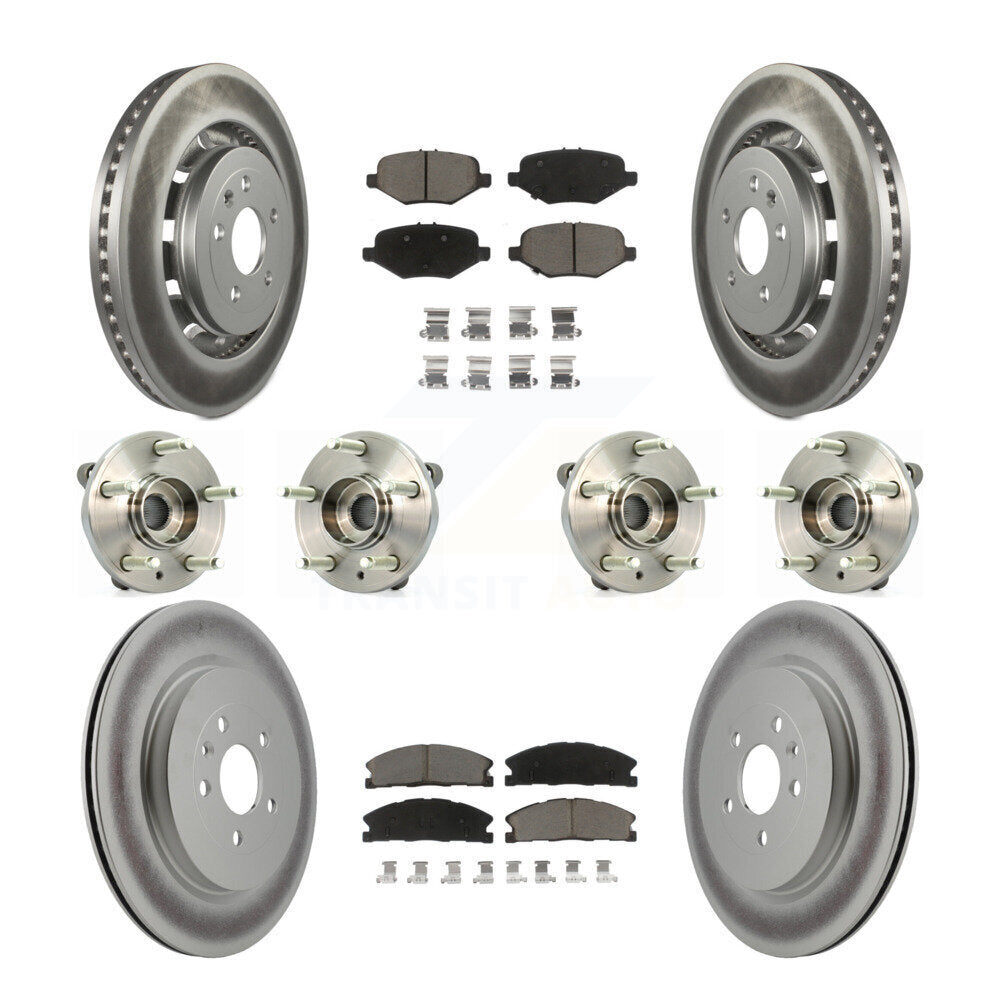 [Avant + Arrière] Kit d'ensemble roulement de roue et moyeu pour Ford Flex Taurus Lincoln MKS KBB-120837