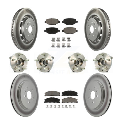 [Avant + Arrière] Kit d'ensemble roulement de roue et moyeu pour Ford Flex Taurus Lincoln MKS KBB-120837