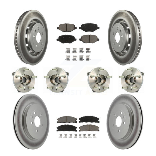 [Avant + Arrière] Kit d'ensemble roulement de roue et moyeu pour Ford Flex Taurus Lincoln MKS KBB-120837