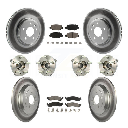 [Avant + Arrière] Kit d'ensemble roulement de roue et moyeu pour 2010-2012 Ford Taurus SHO KBB-120838