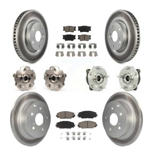 [Avant + Arrière] Kit d'ensemble roulement de roue et moyeu pour Toyota RAV4 KBB-120846