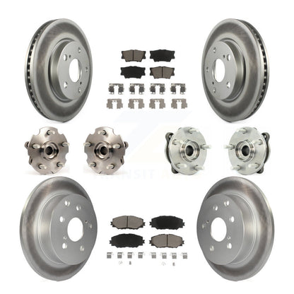 [Avant + Arrière] Kit d'ensemble roulement de roue et moyeu pour 2013-2018 Toyota RAV4 LE avec AWD KBB-120848