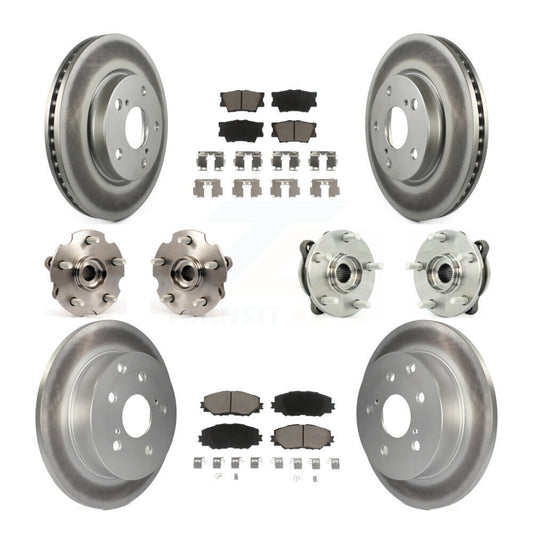 [Avant + Arrière] Kit d'ensemble roulement de roue et moyeu pour 2013-2018 Toyota RAV4 LE avec AWD KBB-120848