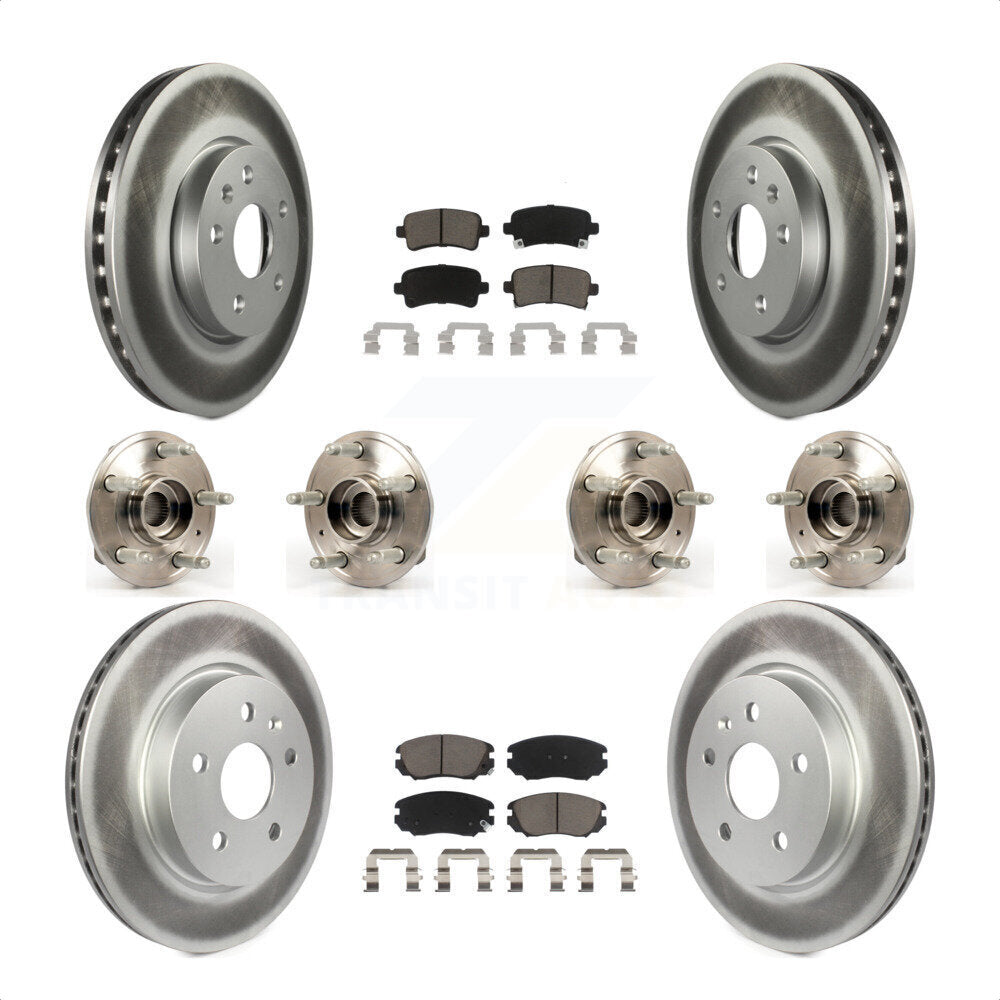 [Avant + Arrière] Kit d'ensemble roulement de roue et moyeu pour 2018-2019 Chevrolet Impala KBB-120854 par Transit Auto