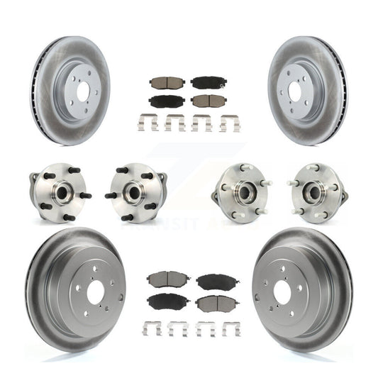 [Avant + Arrière] Kit d'ensemble roulement de roue et moyeu pour 2008-2014 Subaru Tribeca KBB-120859