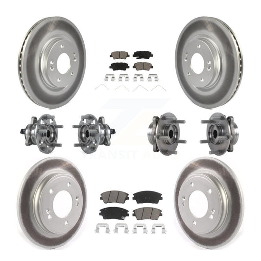 [Avant + Arrière] Kit d'ensemble roulement de roue et moyeu pour Hyundai Elantra 1.6L KBB-120861