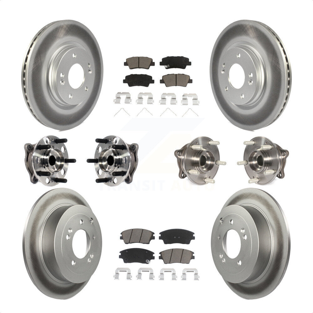 [Avant + Arrière] Kit d'ensemble roulement de roue et moyeu pour Hyundai Tucson Kia Sportage KBB-120864 par Transit Auto