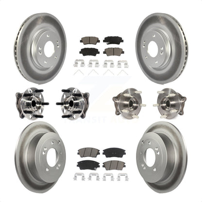 [Avant + Arrière] Kit d'ensemble roulement de roue et moyeu pour Hyundai Tucson Kia Sportage KBB-120864 par Transit Auto