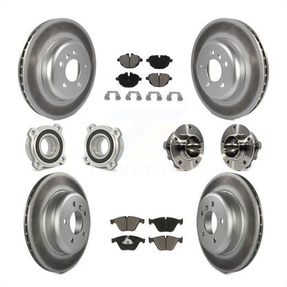 [Avant + Arrière] Kit d'ensemble roulement de roue et moyeu pour BMW 535i KBB-120870 par Transit Auto