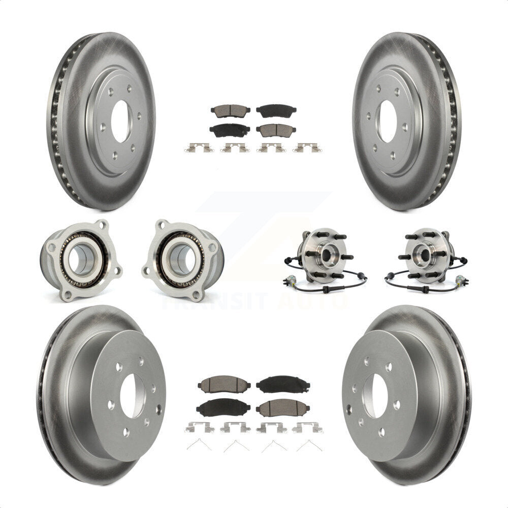 [Avant + Arrière] Kit d'ensemble roulement de roue et moyeu pour Nissan Frontier KBB-120873 par Transit Auto