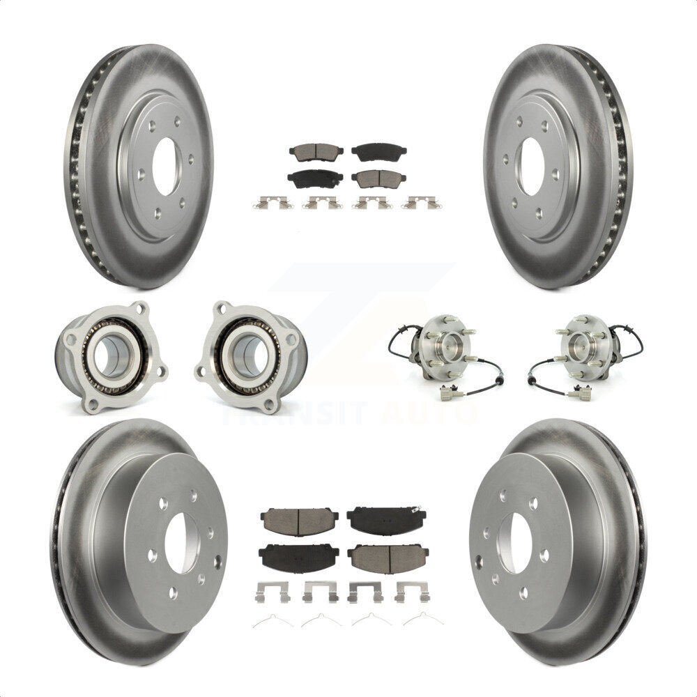 [Avant + Arrière] Kit d'ensemble roulement de roue et moyeu pour Suzuki Equator KBB-120876 par Transit Auto
