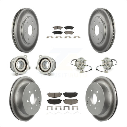 [Avant + Arrière] Kit d'ensemble roulement de roue et moyeu pour Suzuki Equator KBB-120876 par Transit Auto
